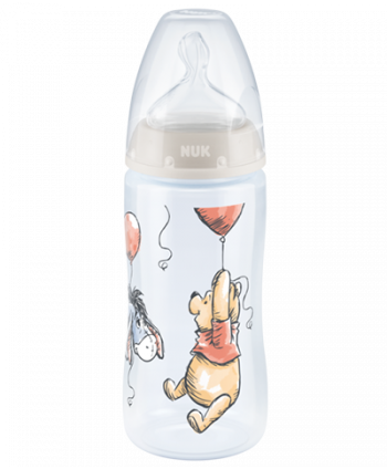 Nuk Biberon First Choice+ 0-6 mois 300 ml Winnie Gris