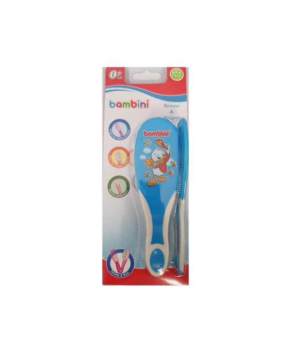 Bambini Brosse et Peigne Bleu