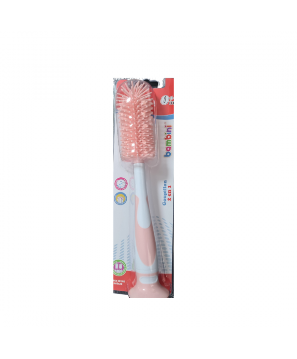 Bambini Goupillon 2 en 1 en silicone Rose